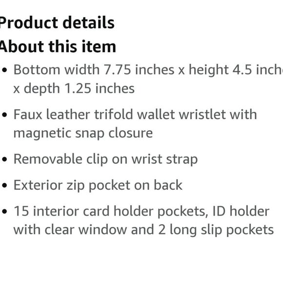 Steve Madden Logo Bar Trifold Wallet - Picture 5 of 8